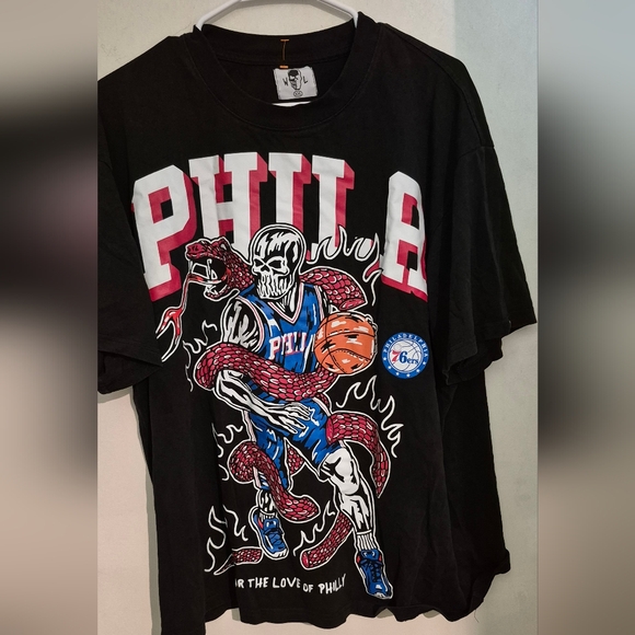 Warren Lotas FOR THE LOVE OF PHILLY 76ERS TSHIRT SZ.XXL - Picture 1 of 6